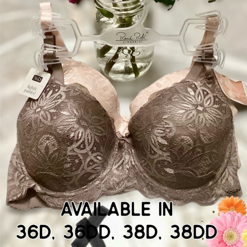 🌸2 Pack Lighty Lined Lace Bras